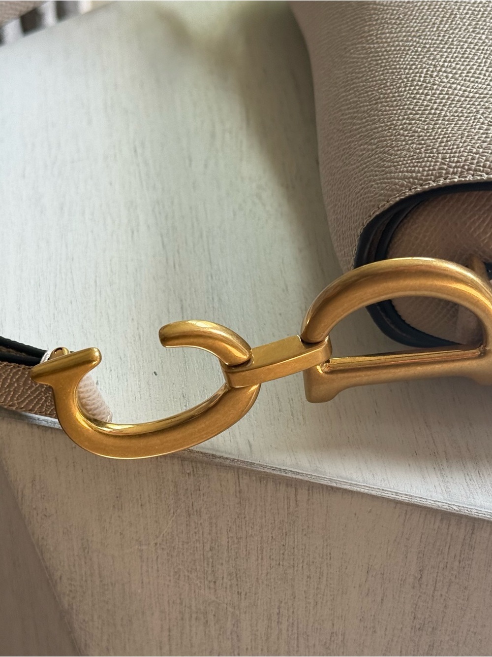 Dior Saddle Bag in Beige Calfskin Leather - Picture 7 of 14